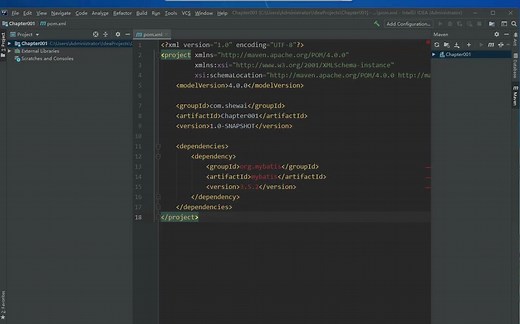 《JavaEE企业级应用开发教程(第二版)》第一章mybatis入门程序