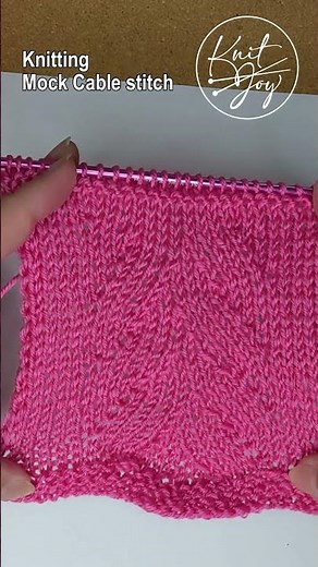How to Knit a Mock Cable #nocableneedle cableneedle #250