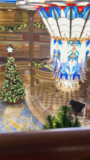 Monique on Instagram: "The great big Disney Disney Christmas tree 🎄 Disney cruise Line merry time sailing Christmas tree lighting. With Christmas decorations, a gingerbread house, Christmas activities, Mickey & Minnie’s holiday party & Christmas trivia & crafts! With Disney characters Mickey & Minnie Mouse, Pluto, Goofy, Donald & Daisy Duck & Chip & Dale dressed in holiday outfits. And special appearances with Max! 🎄 🎄 🎄 Follow @stylewithabow & @moniquestravels for daily Disney content! I li