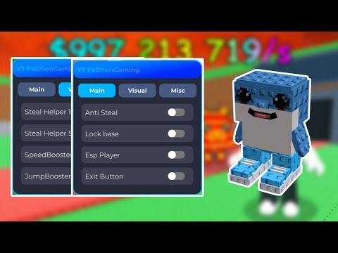🔥 Steal a Brainrot Script 2025 – Instan Steal + Lock Base + Speed Jump + ESP + Anti Steal (Pastebin)