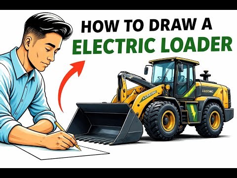 How to Draw an Electric Loader ⚡ | Easy Step-by-Step Drawing