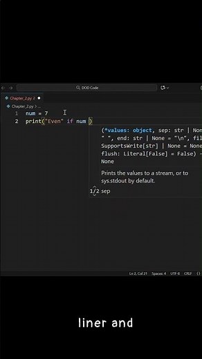 How do you quickly tell if a number is even or odd? #coding #learnpython #pythontips #python #like