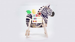 Watch Manhattan Toy Safari Zebra Wooden Toddler Activity Toy on Amazon Live