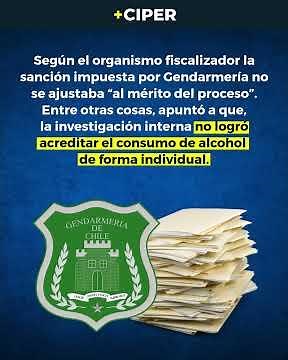 CIPER tuvo acceso a la resolución de Contraloría que frenó la destitución de 11 gendarmes.