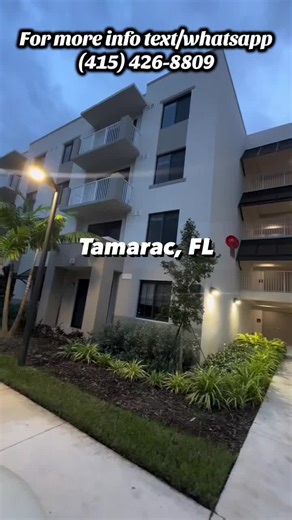 Come take a tour of this lovely new community located in Tamarac, FL This 1/1 is starting at $1,100 Move in now with a 6 week FREE RENT special on a 14 term lease This community offers a load of amenities including: Resort-style pool with cabanas, game room, 24-hr fitness center, car charging stations, package rooms & much more REQUIREMENTS/INFO - Income MUST reflect 2xthe rent -$80 App Fee - Security deposit ( $400 ) - $35 one time Pet Fee Contact me today to set up a personalized tour! #tamara