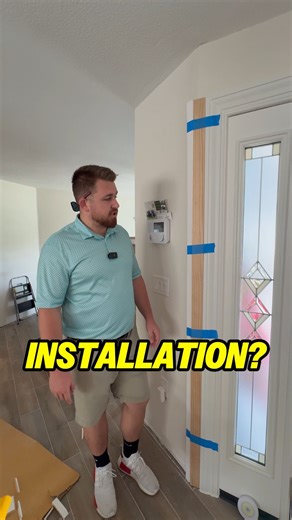 DID YOU KNOW? The blue tape trim method—have you tried it? What method do you use? #qualitycontrol #behindthescenes #HomeImprovement #renovation | Home Love Construction