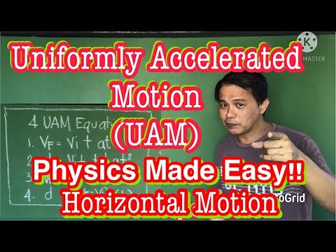 Uniformly Accelerated Motion (Part I ) Horizontal Motion- English /Tagalog (Physics)