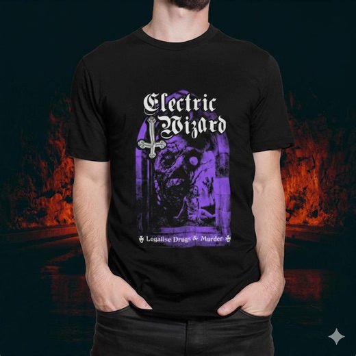 Electric Wizard Band T-shirt – Metal Rocker Clothing - Etsy