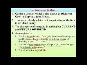 Gordon's Growth Model - Introduction and Formula