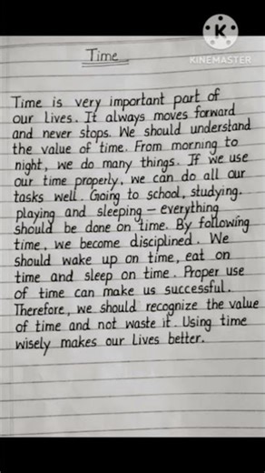 Essay on Time I Essay on Time in English I #shorts​ #yt_shorts​ #essay​