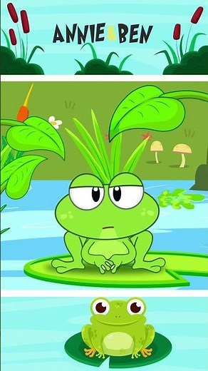 Sleepy Little Froggie Song #shorts #nurseryrhymes #kidssong #hooplakidz