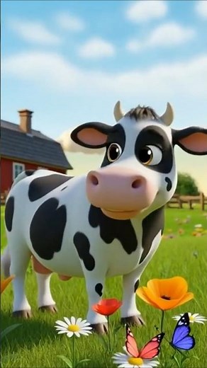 The Cow says Moo | Nursery Rhymes & Kids Songs | The Cow | Cow Song #shorts #shortvideo