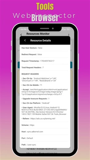 See Every Network Request of Any Website | Resource Monitor in Tools Browser 🔥