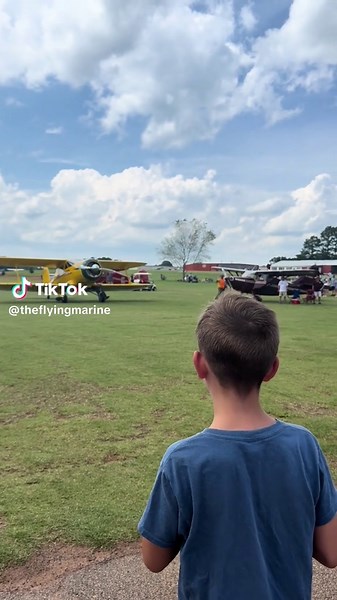 Beechcraft Staggerwing!! Pretty rare plane to see in person since it is pushing 100 years old. Barnstormers always has amazing planes show up for the fly in. #beechcraft #staggerwing #flyin #barnstormers #peachstateaerodrome