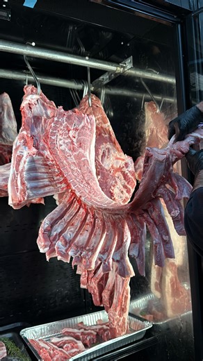 Meat Master on Instagram: "American Duroc · Kurobuta · Ibérico — heritage pork, done right. This is not a standard cut. This is a master butcher’s breakdown — done by hand, with intention. A signature technique by our master butcher, Yervand. #MasterButcher #ButcherCraft #WholeAnimal #MeatMaster #ButcherSignature"