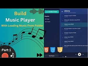Build an Offline Music Player in JavaScript | Save Playlist & Recent Songs (HTML + CSS)