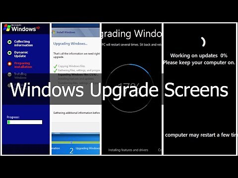 Windows Upgrade Screens (98 - 11 22H2 + Betas)!