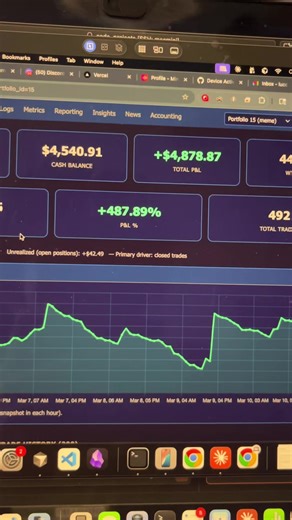 Crypto paper trading bot update. Really fun project but getting hit to work with real trades is a challenge. #ai #claude #crypto #tradingbot
