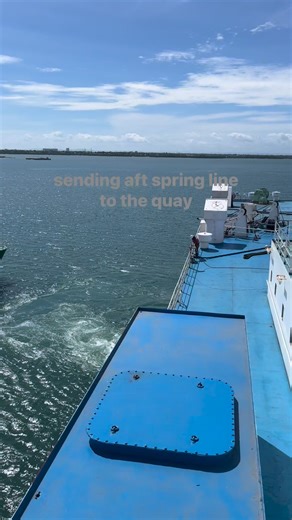 sending aft spring line to the quay. #welcometicebucity #dockingmaneuver #mv2gomasagana | Bow M. Stern | Facebook