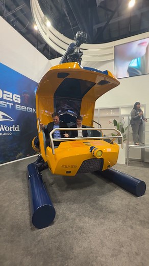 12K views · 62 reactions | Here’s a first look at the ride vehicle for SEA Quest Legends Of The Deep coming next year to SeaWorld Orlando, as revealed today by Vekoma at the IAAPA Expo 2025 in Orlando, Florida. | Ride On Orlando | Facebook