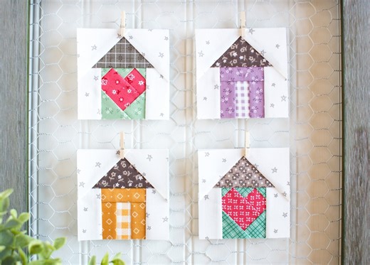 Tiny House 5 Sizes Foundation Paper Piecing Pattern, Heart House, FPP, Quilt Block, Tiny Mini Small, PDF Download Valentine Block - Etsy Canada