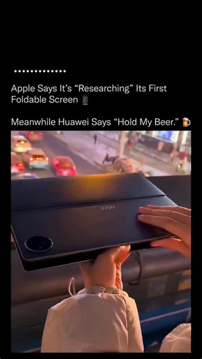 Motivation | Growth | News on Instagram: "Apple says it’s still “researching” foldables, while Huawei is already operating multiple devices as one unified system. 🚀🧠 This is Huawei’s Super Device approach, a cross device architecture where your phone, tablet, and laptop function as a single workspace. Instead of basic screen casting, the system can handoff apps, windows, and tasks across screens with minimal friction because the devices share capabilities at the OS level, not just the display.