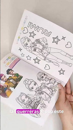 Guerreras K Pop. Libro para colorear y de actividades para imprimir. #demonhunters