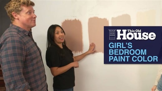Choosing a Paint Color for Girl’s Bedroom | This Old House | Chad Segal