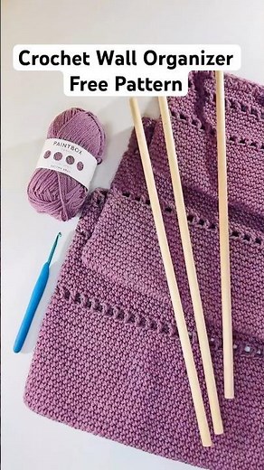 How to Crochet a Wall Organizer | Free Pattern & Cozy Home Décor