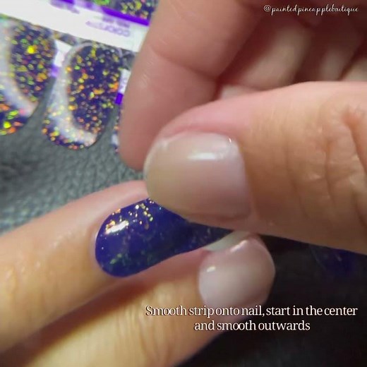 Application of Color Street dry nail polish strips