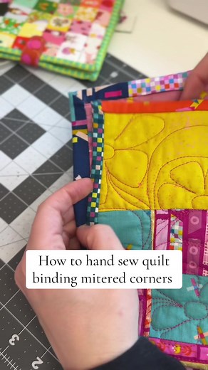 Hand Stitching Quilt Binding: A Corner Tutorial