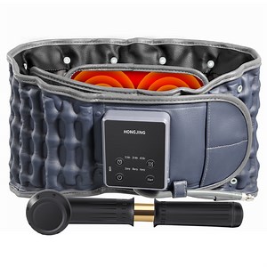 HONGJING Massage Decompression Belt with Heat for Instant Back Pain Relief, One Size Fits 29-49 Waist