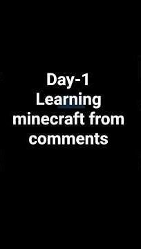 DAY-1 OF LEARNING FROM COMMENTS HOW TO PLAY MINECRAFT USING KEYBOARD AND MOUSE |BEDROCK|