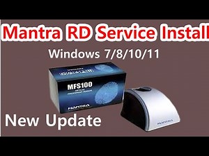 MANTRA RD SERVICE NEW UPDATE || Mantra RD Service Install Kaise Kare || How to Install Mantra Device