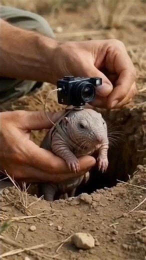 Scientists Put a Camera on a Mole Rat… The Underground Colony Is Insane 😳