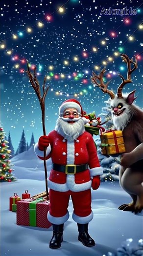 Santa vs. Krampus - Krampus' Christmas GIFT?! #santa #christmas #krampus