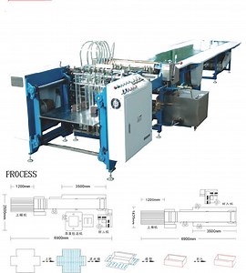 [Hot Item] Automatic Paper Feeding Pasting Machine with Feeder for Rigid Box Making Line