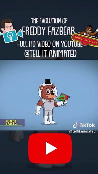 “As you might have noticed, I am a robot…” The Evolution of Freddy Fazbear 4/5 #tellitanimated #animation #cartoon #fnaf #animated #freddyfazbear #fazbear #securitybreach #fnafsecuritybreach