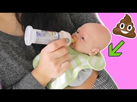 Silicone Baby Noah Morning Routine and Exploding Diapers!