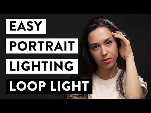 Easy Lighting for Studio Portraits (Loop Lighting)