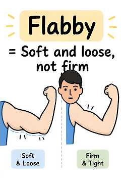 FLABBY Meaning in English 💪 | What Does Flabby Mean? | English Vocabulary Shorts