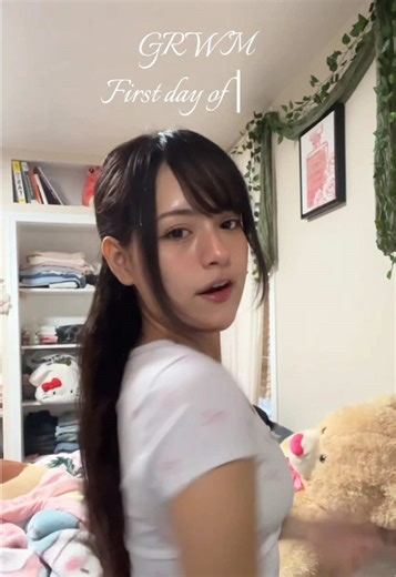 I was debating on posting this.. because the audio is so bad🐰I recorded it the 12th of this month..🙂‍↕️.. but why not post it🌺 I hope you guys like it 🤎~~ #grwm #college #fyp #makeup #outfit