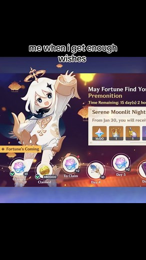 Getting Enough Wishes in Genshin Impact