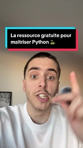 La ressource gratuite pour maîtriser Python rapidement 🐍 #tuto #python #data