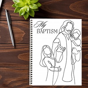 Baptism Coloring Book for Kids | LDS Printable Activity | 25 Pages on Covenant Path, Holy Ghost & Jesus Christ | Turning 8 Gift - Etsy