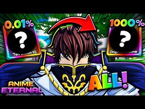 Obtaining EVERY Supreme in Anime Eternal ROBLOX..