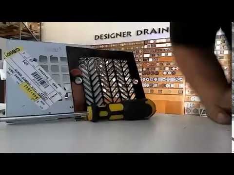Remove Square Drain and Replace With Modern Drain, Designer Drains