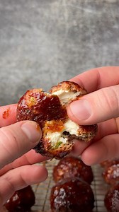 Jalapeño Popper Meatballs | Burnt_Pellet_BBQ