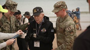 WWII veterans visit Omaha Beach to mark 80th anniversary of D-Day