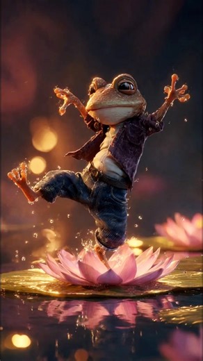 Frog Ki Chikri-Chikri Dance🔥🐸Like & Share if you smiled!